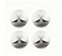 GFGJYK 4 PCS 60MM Embellecedor para Llantas para Mitsubishi Space Star A00 I 2012-2019, Centro Rueda Accesorios, Accesorios para,Coche Tapacubos,Instalación Segura Protección Cubo,SilverB