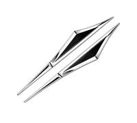 GFGJYK Pegatinas 3D para Emblema Puerta Lateral para Toyota Corolla Cross XG10 I 2022-2024, Acero Inoxidable,Resistentes A Rayaduras,Accesorios Automotrices,Resistentes A La Intemperie,A