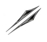 GFGJYK Pegatinas 3D para Emblema Puerta Lateral para Toyota Prius 4 (IV) W5 I 2016-2019, Acero Inoxidable,Resistentes A Rayaduras,Accesorios Automotrices,Resistentes A La Intemperie,B