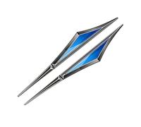 GFGJYK Pegatinas 3D para Emblema Puerta Lateral para Toyota Proace City I 2020-2024, Acero Inoxidable,Resistentes A Rayaduras,Accesorios Automotrices,Resistentes A La Intemperie,F