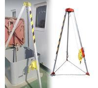 GFHOOZ Cabrestante trípode de 2600 Libras para Acceso a alcantarillas, pozos y pozos de Registro: Kit de elevación de Alta Resistencia para Rescate en Espacios confinados, inclu