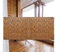 GFHOOZ Cerca de bambú Decorativa para Exteriores, Rollos para jardín, Patio, terraza, Piscina, Estanque, balcón, 122 x 300 cm (4 x 10 pies), Panel de privacidad.