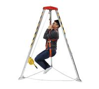 GFHOOZ Trípode de Rescate retráctil portátil de 816 kg con cabrestante y Patas | Soporte de elevación de Alta Resistencia para Obras de construcción y pozos | Equipo de segurida