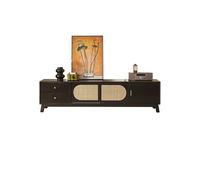 GFHTRELY 180cm Armario Vintage Madera-Mimbre, Centro Ocio Estilo Rural para Hoteles & Casas Vacacionales Consola Multimedia