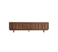 GFHTRELY 180cm Centro de Entretenimiento Retro Madera Maciza Pie, Armario Almacenaje para Salón Estilo Rural, Apto para Hoteles y Empresas Consola Multimedia(200x40x57cm)