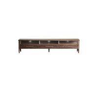 GFHTRELY 200 Mueble de Entretenimiento Rústico Nogal, Centro Multimedia Salón Retro, Apto para Hoteles y Viviendas Consola Multimedia(200x40x48cm)
