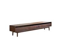 GFHTRELY 200 x 40 x 45 cm, madera maciza de nogal, armario de almacenamiento para el hogar, sala de estar, mueble de almacenamiento para TV, consola multimedia