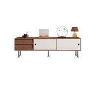 GFHTRELY 200cm Armario Almacén Blanco Retro de Madera, Consola para Salón Doméstico, Centro Entretenimiento para Hoteles & Alojamientos Turísticos Consola Multimedia