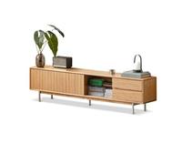 GFHTRELY 200CM Armario de Almacenamiento para Sala Madera Maciza, Centro Entretenimiento Rústico-Moderno Apto para Hoteles y Casas Rurales Consola Multimedia