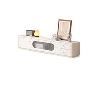 GFHTRELY 200CM Centro de Entretenimiento Rústico Madera Maciza, Mueble Bajo Blanco Pie para Sala Estar Doméstica, Mobiliario Almacenamiento También Apto para Hoteles Consola Multimedia