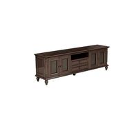 GFHTRELY 200cm Centro Entretenimiento Rústico Madera Nogal Maciza, Mobiliario Almacén Salón para Hogar, Sistema Organizativo Comercial para Hoteles & Posadas Consola Multimedia