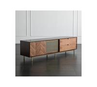 GFHTRELY 200cm Consola Retro de Madera Maciza, Mueble Almacenaje para Salón, Centro Entretenimiento Apto para Hoteles y Salas Descanso Consola Multimedia