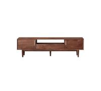 GFHTRELY 200cm Mesa de Almacenamiento Rústica Madera Maciza con, Centro Entretenimiento Estilo Granja Color Nogal Adecuado para Sala Estar, Hotel, etc Consola Multimedia