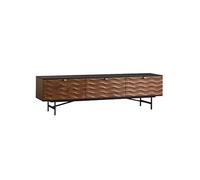 GFHTRELY 200x45x55cm Armario de Piso Madera Color Nogal, Mueble Almacenamiento Hogar para Sala, Hotel Consola Multimedia
