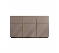 GFHTRELY Aparador de buffet, armario de almacenamiento de gran capacidad, armario de entrada, para sala de estar, silla de cuero, armario de TV con 6 cajones de almacenamiento (160 x 40 x 80 cm)