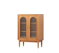 GFHTRELY Aparador de buffet de estilo chino, de madera maciza, para bar, cafetería y sala de estar, comedor y entrada, aparador (A)