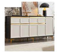 GFHTRELY Aparador de buffet, moderno y minimalista, gabinete de almacenamiento de cocina, gabinete de vino, sala de estar, gabinete lateral de té, gabinete de preparación (180 x 40 x 85 cm)