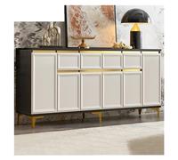 GFHTRELY Aparador de buffet, moderno y minimalista, gabinete de almacenamiento de cocina, gabinete de vino, sala de estar, gabinete lateral de té, gabinete de preparación (190 x 40 x 85 cm)