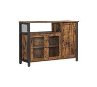GFHTRELY Aparador de cocina retro con 3 puertas, armario de almacenamiento para sala de estar, cocina, comedor, aparador de pie
