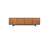 GFHTRELY Aparador de Madera Maciza Teca 210 x 45 60 cm, Mueble bajo Almacenamiento for Centro Entretenimiento Sala Estar, Decorativo Consola Multimedia
