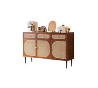 GFHTRELY Bufetera Mueble Aparador de Restaurante nórdico for el hogar con cajón, Tres Puertas, Armario de Almacenamiento de vajilla, Armario for vinos Mueble de Cocina