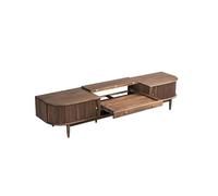 GFHTRELY Centro de Entretenimiento for TV en Nogal 180 x 45 55 cm, Mesa Almacenamiento retráctil Sencilla for Sala Estar, Mueble Consola Multimedia