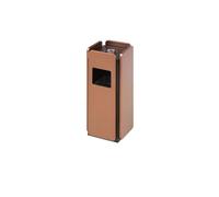 GFHTRELY Cubo de reciclaje cuadrado comercial, cenicero cuadrado, vestíbulo, oficina, edificio, centro comercial, ascensor, entrada, cubo de basura de acero inoxidable, decoración al aire libre (B)