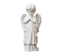 GFHTRELY Decoración de escritorio de resina de ángel, estatua de jardín para niños, decoración interior y exterior, figura de ángel para residencia, escultura de escritorio