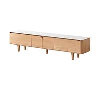GFHTRELY - Encimera de mármol pizarra para TV, sala de almacenamiento nórdico, simple, centro de entretenimiento, con 3 cajones, mueble TV(L-180 cm)
