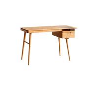 GFHTRELY Escritorio de computadora de estilo nórdico para oficina en casa, escritorio de estudio con cajón, gabinete de almacenamiento, mesa de trabajo para juegos (B, 1,4 m)