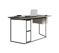 GFHTRELY Escritorio de pizarra simple para computadora, moderno, estación de trabajo para el hogar, estación de trabajo con doble cajón, mesa de juegos para oficina