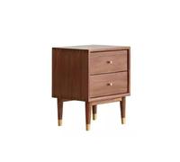 GFHTRELY Escritorio de Sofá Gabinete de Almacenamiento pequeño for Dormitorio, mesita de Noche de Madera Maciza, Minimalista y Moderno, pequeño, de Nogal Negro Mesa Pequeña