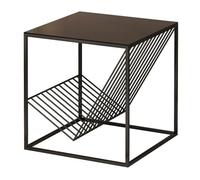 GFHTRELY Escritorio de Sofá Mesa Auxiliar de Estilo nórdico, Mesa de Centro pequeña, Mesa de Noche Cuadrada de Cristal Sencilla for apartamento de Hotel Mesa Pequeña