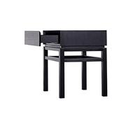 GFHTRELY Escritorio de Sofá Mesa Minimalista Moderna Mesa de Noche Mueble de un Solo cajón Casa Sala de Estar Dormitorio Locker Creative Square Black Table Mesa Pequeña