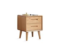 GFHTRELY Escritorio de Sofá Mesita de Noche Cuadrada Retro for el hogar, Sala de Estar Moderna, Dormitorio, Armario, cajón de Almacenamiento Doble, mesita de Noche Mesa Pequeña(B)