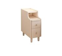 GFHTRELY Escritorio de Sofá Mesita de Noche de Madera Maciza, Armario Estrecho for el hogar, Dormitorio, Armario pequeño Creativo Ultra Estrecho, Armario de Almacenamiento Simple Mesa Pequeña(S)