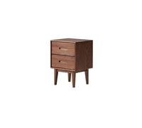 GFHTRELY Escritorio de Sofá Mesita de Noche de Madera Maciza de Roble nórdico, mesita de Noche Sencilla y Moderna de Estilo Chino, mesita de Noche de Color Nogal Negro Mesa Pequeña