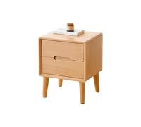 GFHTRELY Escritorio de Sofá Mesita de Noche de Madera Maciza, Muebles de Dormitorio Minimalistas Modernos, mesita de Noche con cajón Doble, Armario con cajones de Almacenamiento Mesa Pequeña