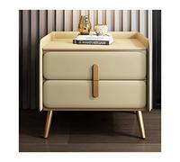 GFHTRELY Escritorio de Sofá Mesita de Noche de Metal Simple nórdica, Armario de Doble cajón, mesita de Noche for Dormitorio, Armario Lateral Creativo for Sala de Estar y TV Mesa Pequeña(J)