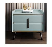 GFHTRELY Escritorio de Sofá Mesita de Noche de Metal Simple nórdica, Armario de Doble cajón, mesita de Noche for Dormitorio, Armario Lateral Creativo for Sala de Estar y TV Mesa Pequeña(D2)
