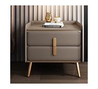 GFHTRELY Escritorio de Sofá Mesita de Noche de Metal Simple nórdica, Armario de Doble cajón, mesita de Noche for Dormitorio, Armario Lateral Creativo for Sala de Estar y TV Mesa Pequeña(G)