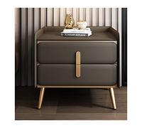 GFHTRELY Escritorio de Sofá Mesita de Noche de Metal Simple nórdica, Armario de Doble cajón, mesita de Noche for Dormitorio, Armario Lateral Creativo for Sala de Estar y TV Mesa Pequeña(C)