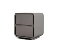 GFHTRELY Escritorio de Sofá Mesita De Noche Moderna Simple, Estilo Crema Blanca, Gabinete De Almacenamiento De Cabecera De Madera Maciza De Cuero for Dormitorio Mesa Pequeña