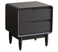 GFHTRELY Escritorio de Sofá Mesita De Noche Negra Moderna De Alta Gama, Pequeño Apartamento, Dormitorio, Madera Maciza, Simple, Doble Mesita De Noche, Gabinete De Almacenamiento Mesa Pequeña
