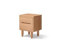GFHTRELY Escritorio de Sofá Mesita de Noche nórdica de Madera Totalmente Maciza, Doble cajón, Roble, Estilo Chino, Creativa, Moderna, Minimalista, mesita de Noche for Dormitorio Mesa Pequeña