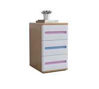 GFHTRELY Escritorio de Sofá Mesita de Noche nórdica de Tres Dibujos, Armario Moderno Minimalista for Sala de Estar, Dormitorio, mesita de Noche, Mesa Auxiliar for el hogar Mesa Pequeña(E)