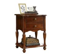 GFHTRELY Escritorio de Sofá Mesita de Noche Retro, Mesa de Centro con cajones, Sala de Estar, sofá, Mesa Auxiliar Adecuada for dormitorios y cafeterías Mesa Pequeña