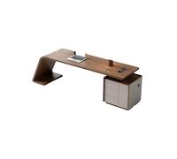 GFHTRELY Escritorio minimalista de madera maciza para computadora, mesa de trabajo para jefe, moderno, para sala de estar, estudio, mesa de computadora, adecuado para mesa de juegos de empresa y hogar