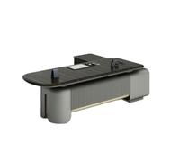 GFHTRELY Escritorio para Computadora Escritorio De Jefe, Director Ejecutivo, Individual con Gabinete Doble Mesa para Juegos