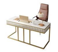 GFHTRELY Escritorio para Computadora Escritorio de mármol nórdico 47,2 Pulgadas, Escritorio Escritura, Moderno Simple con cajón, Mesa Estudio for Ordenador Mesa para Juegos